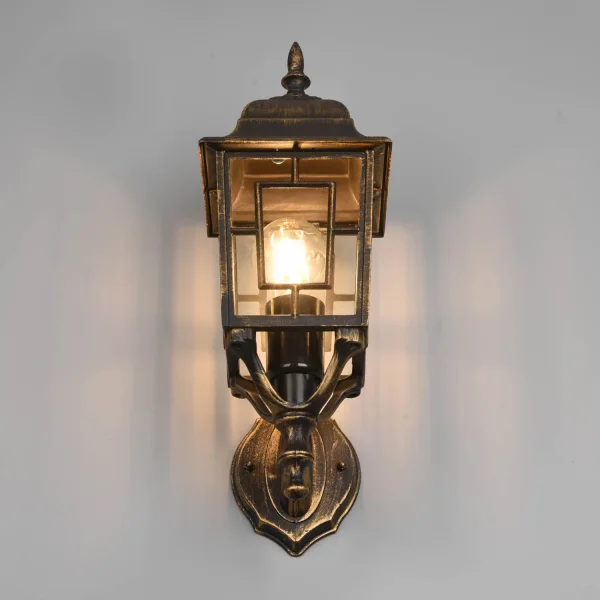 APLIQUE EXTERIOR ASCENDENTE IP44 ÓXIDO 41CM VALESKA