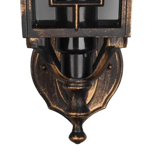 APLIQUE EXTERIOR ASCENDENTE IP44 ÓXIDO 41CM VALESKA