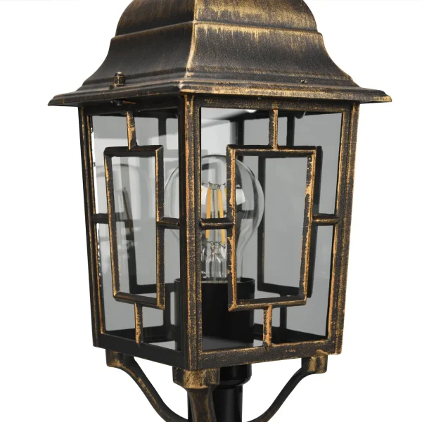 FAROL DE EXTERIOR E27 IP44 ÓXIDO 47CM VALESKA