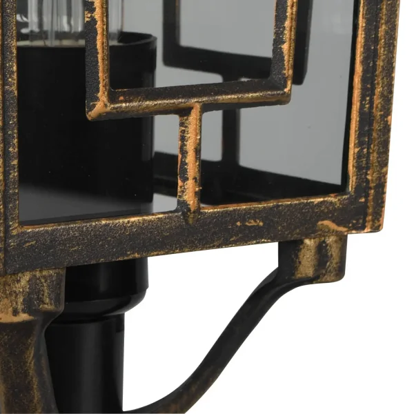 FAROL DE EXTERIOR E27 IP44 ÓXIDO 47CM VALESKA