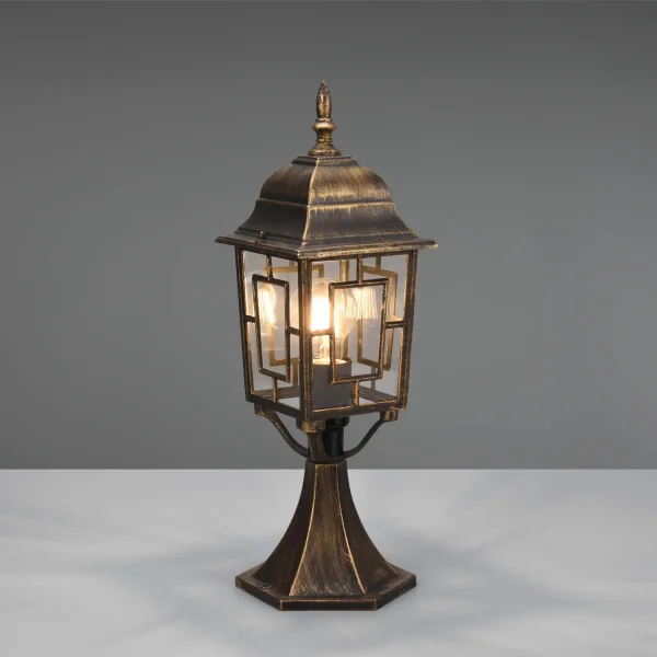 FAROL DE EXTERIOR E27 IP44 ÓXIDO 47CM VALESKA