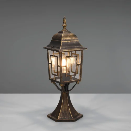 FAROL DE EXTERIOR E27 IP44 ÓXIDO 47CM VALESKA