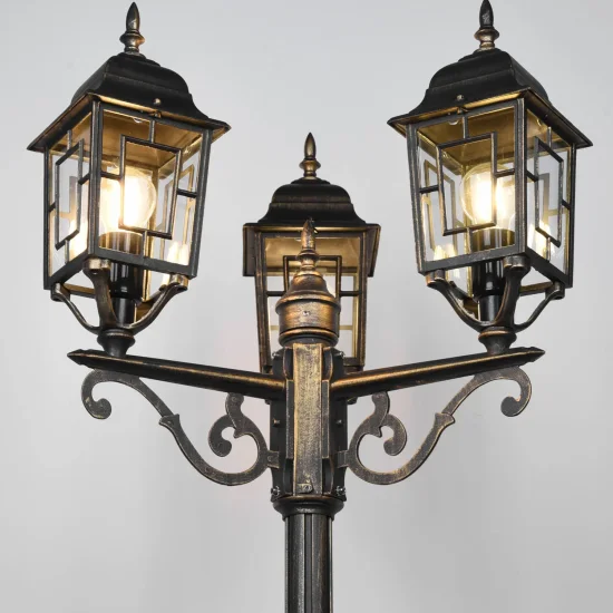 FAROL DE EXTERIOR E27 IP44 ÓXIDO 200CM VALESKA 2