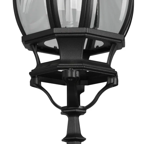 APLIQUE DE EXTERIOR DESCENDENTE E27 IP44 NEGRO ELOWEN