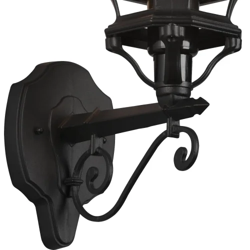 APLIQUE EXTERIOR ASCENDENTE E27 IP44 PRETO ELOWEN