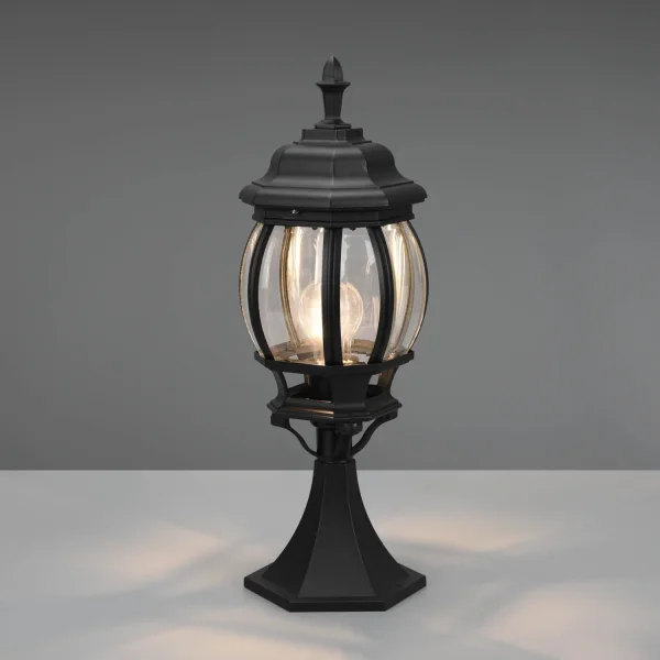 Lanterna de exterior E27 IP44 preta Elowen| Lúzete