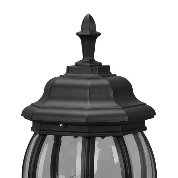 Lanterna de exterior E27 IP44 preta Elowen| Lúzete