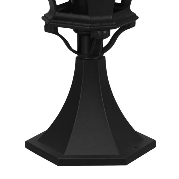 Lanterna de exterior E27 IP44 preta Elowen| Lúzete