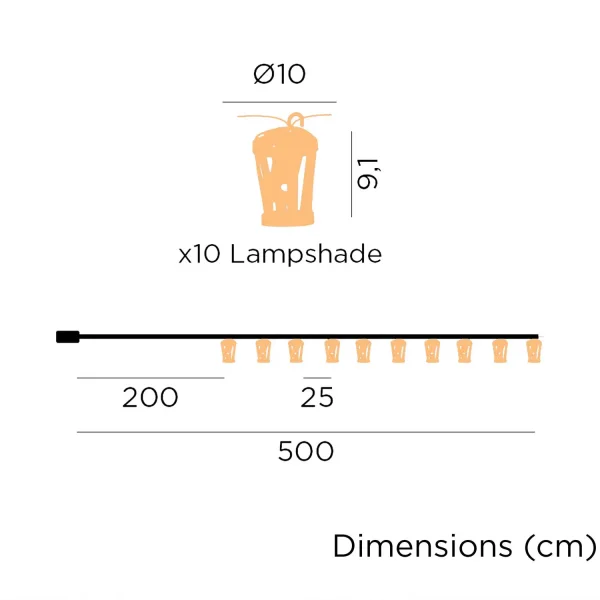 GUIRNALDA SOLAR HIAMA BAMBÚ IP44
