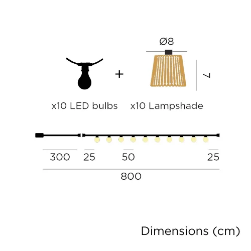 GRINALDA CABO INTERIOR/EXTERIOR IP44 JUTA OKINAWA