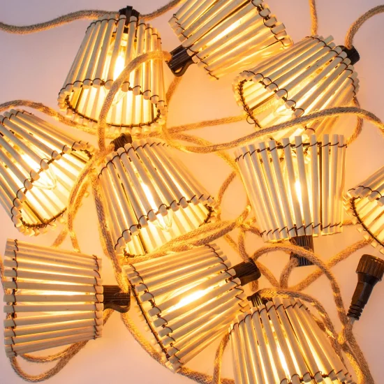 GIRLANDA SOLAR + BATERIA RECARREGÁVEL IP44 YUTE OKINAWA 2