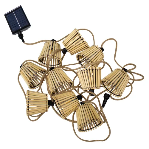 GIRLANDA SOLAR + BATERIA RECARREGÁVEL IP44 YUTE OKINAWA