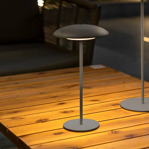 CANDEEIRO DE MESA EXTERIOR IP44 BATERIA ANTRACITE SARDINIA 30