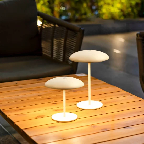CANDEEIRO DE MESA EXTERIOR IP44 BATERIA BRANCA SARDINIA 30 2