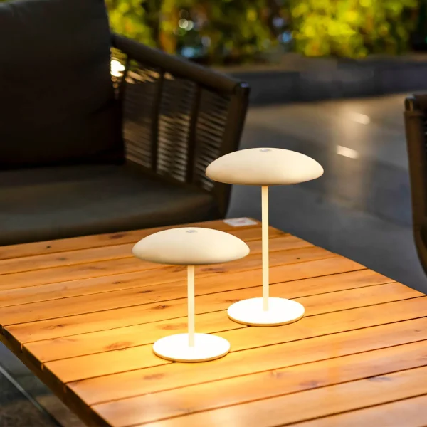 CANDEEIRO DE MESA EXTERIOR IP44 BATERIA BRANCA SARDINIA 30