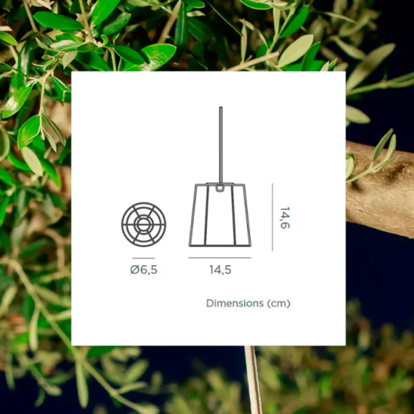 CANDEEIRO SUSPENSO CONTA MINI HANG BRANCO