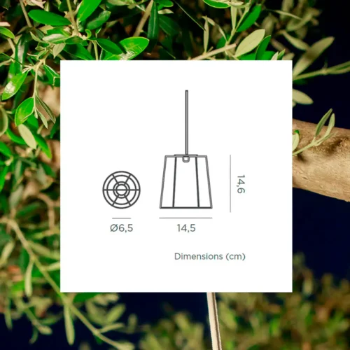 CANDEEIRO SUSPENSO CONTA MINI HANG BRANCO