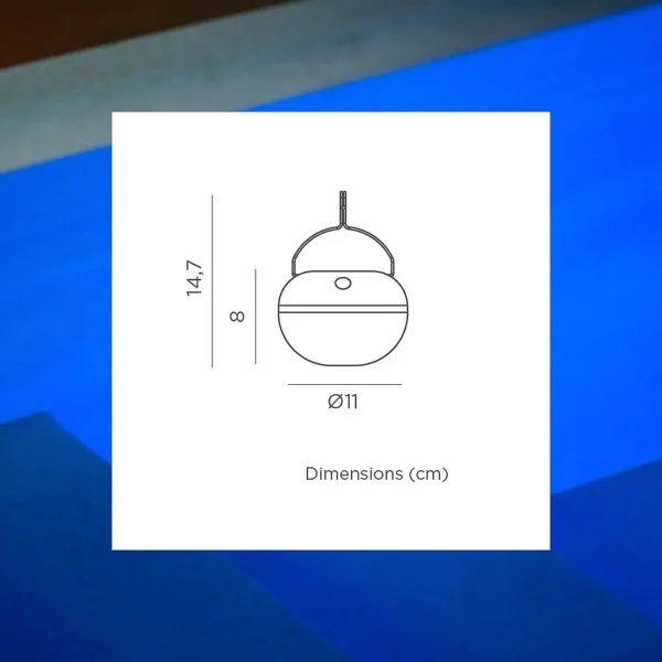 Lâmpada Flutuante IP68 Bateria Recarregável Coco| Lúzete