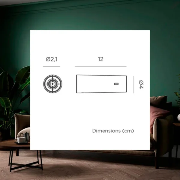 Aplique Sem Fios Bateria Recarregável Branco Roll 4 | Lúzete