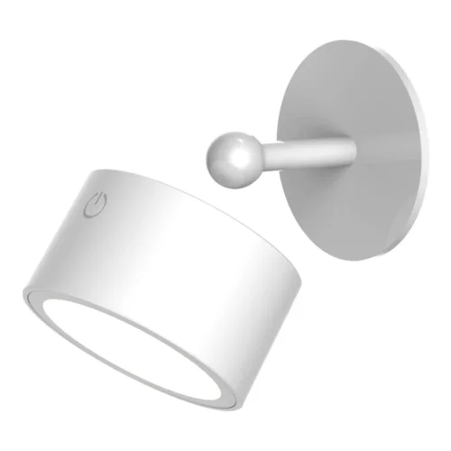 Aplique Sem Fios Bateria Recarregável Branco Roll 8 | Lúzete