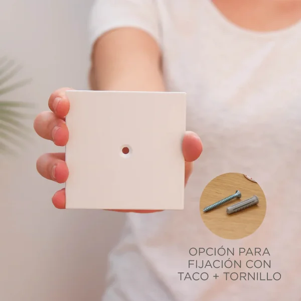 APLIQUE DE PAREDE SEM FIOS IP20 PRETO BOX 8