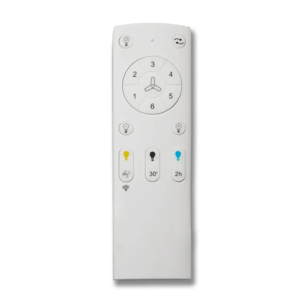 VENTILADOR DE TETO LED 18W REGULÁVEL 4 PÁS MOTOR DC LAGOS