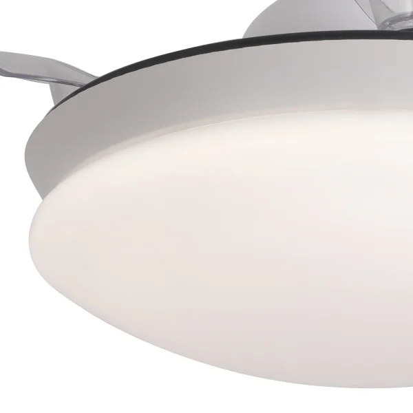 VENTILADOR DE TETO LED 24W REGULÁVEL 4 PÁS REBATÍVEIS MOTOR DC MONTREAL