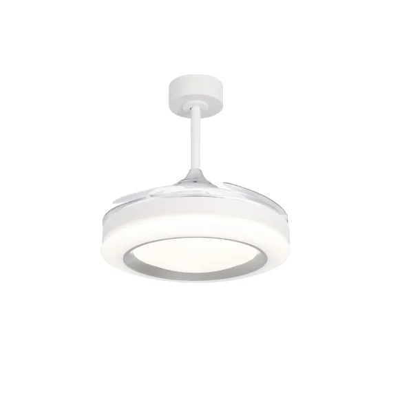 VENTILADOR DE TETO LED 35W REGULÁVEL 4 PÁS REBATÍVEIS MOTOR DC ODENSE