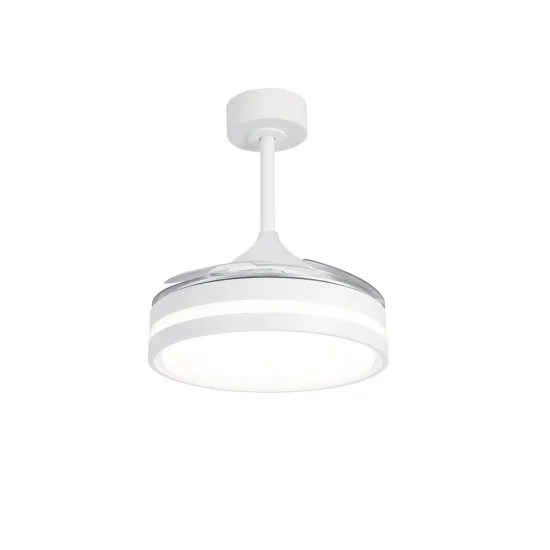 VENTILADOR DE TETO LED 24W REGULÁVEL 4 PÁS REBATÍVEIS MOTOR DC TRIANA 2