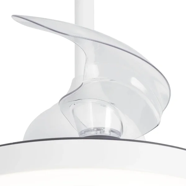 VENTILADOR DE TETO LED 24W REGULÁVEL 4 PÁS REBATÍVEIS MOTOR DC TRIANA