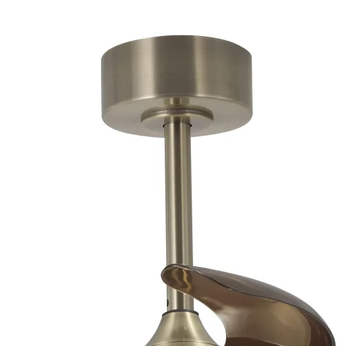 VENTILADOR DE TETO LED 24W REGULÁVEL COURO 4 PÁS REBATÍVEIS MOTOR DC PALMA