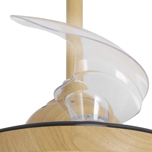 VENTILADOR DE TETO LED 24W REGULÁVEL MADEIRA 4 PÁS REBATÍVEIS GERALDTON