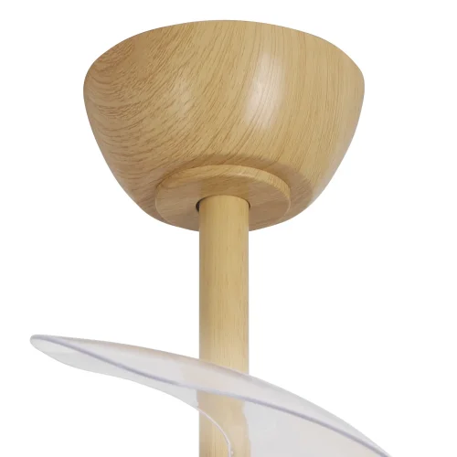 VENTILADOR DE TETO LED 24W REGULÁVEL MADEIRA 4 PÁS REBATÍVEIS GERALDTON