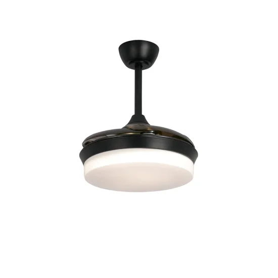VENTILADOR DE TETO LED 24W REGULÁVEL BRANCO 4 PÁS REBATÍVEIS GERALDTON 2