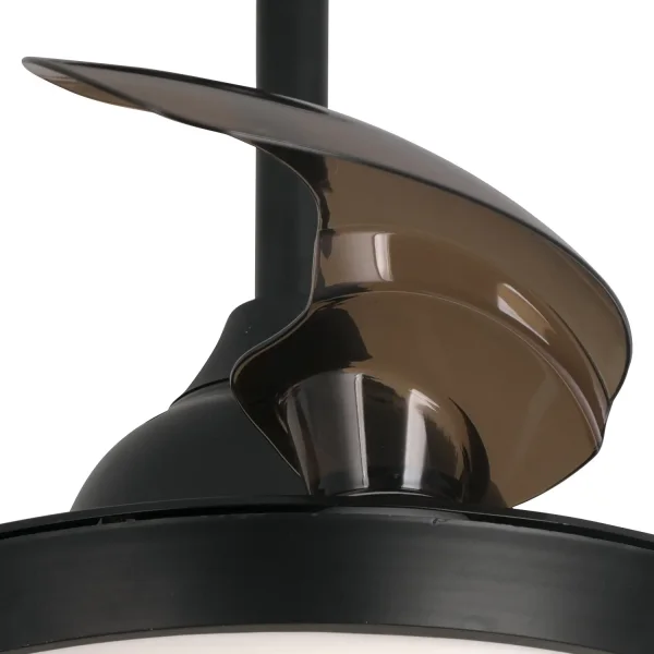 VENTILADOR DE TETO LED 24W REGULÁVEL BRANCO 4 PÁS REBATÍVEIS GERALDTON