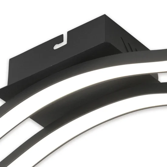 PLAFON DE TETO LED 14 W 4000K PRETO EVANDER 2