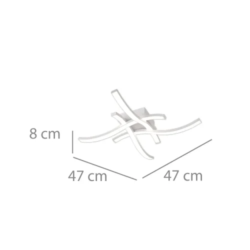 PLAFON DE TETO LED 22 W 4000K BRANCO EVANDER