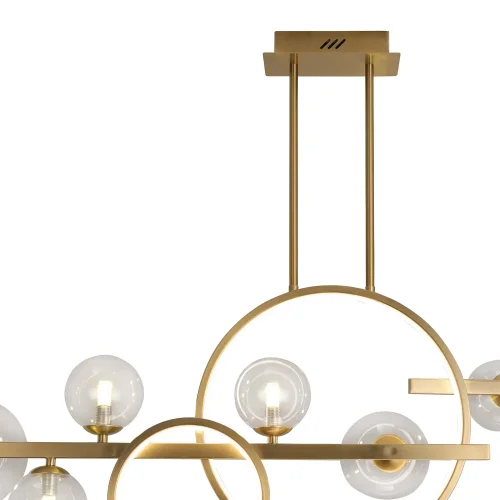 Candeeiro de Teto 8 Luzes Ferro Dourado Nicoletta| Lúzete