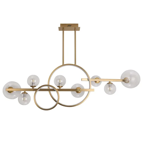 Candeeiro de Teto 8 Luzes Ferro Dourado Nicoletta| Lúzete