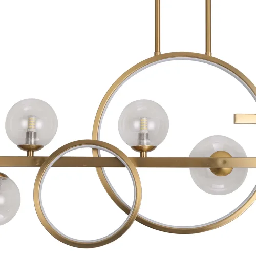 Candeeiro de Teto 8 Luzes Ferro Dourado Nicoletta| Lúzete