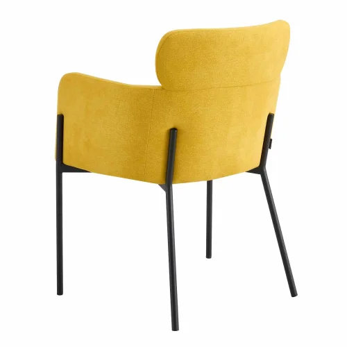 POLTRONA ESTOFADA MOSTARDA COSMO