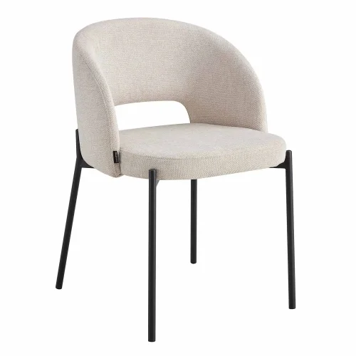 CADEIRA ESTOFADA AREIA CLOTILDE