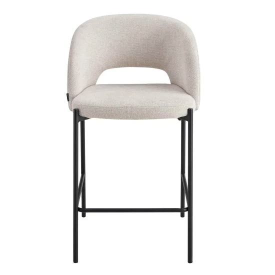 TABURETE ESTOFADO AREIA CLOTILDE 2