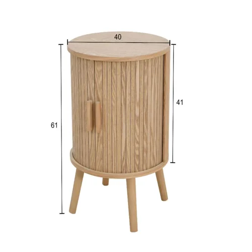 MESINHA DE CABECEIRA REDONDA RISCAS NATURAL ROYCE