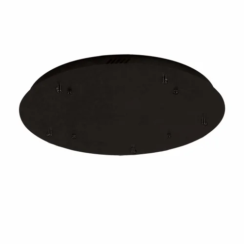 BASE REDONDA 5 LUZES AÇO PINTADO PRETO Ø 70CM