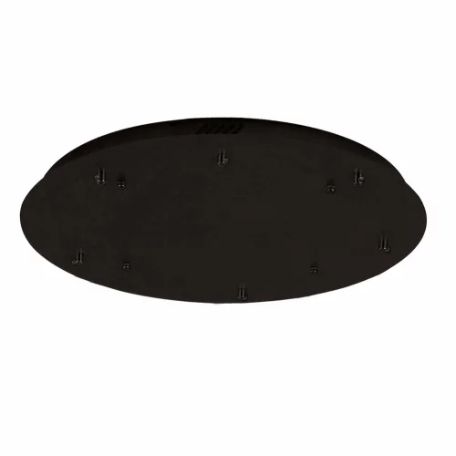 BASE REDONDA 6 LUZES AÇO PINTADO PRETO Ø 70CM