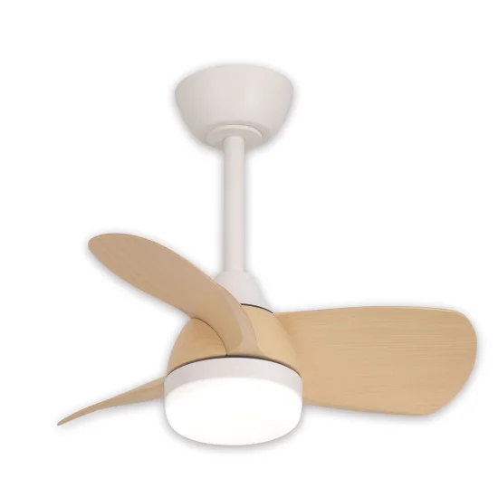 VENTILADOR DE TETO LED 17W REGULÁVEL MOTOR DC MADEIRA CLARA SIERRA