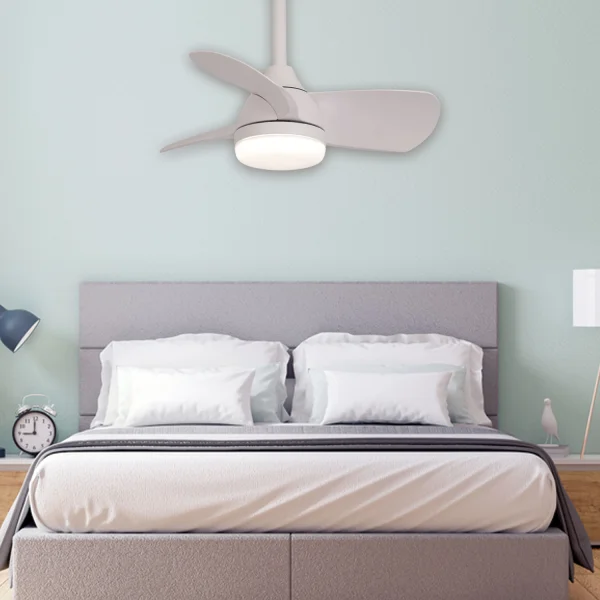 VENTILADOR DE TETO LED 17W REGULÁVEL MOTOR DC BRANCO SIERRA VENTILADOR DE TETO LED 17W REGULÁVEL MOTOR DC BRANCO SIERRA