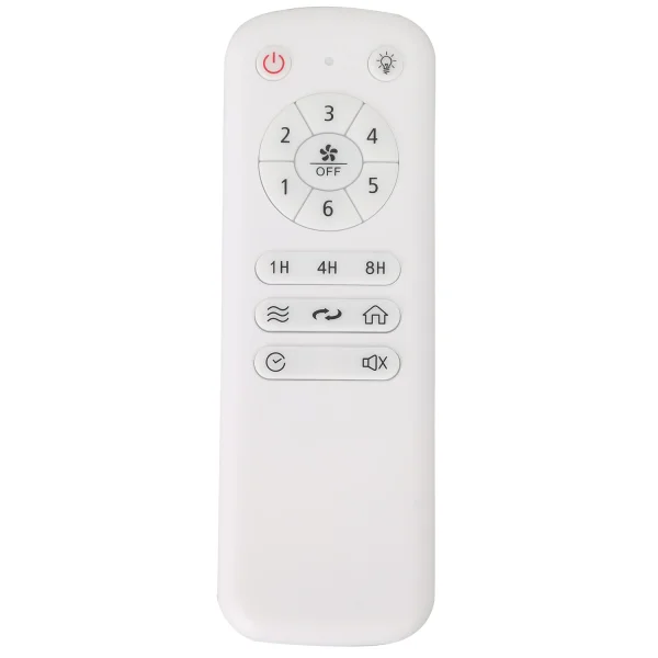 VENTILADOR DE TETO COM LUZ LED 24W REGULÁVEL MOTOR DC BRANCO CASCADE