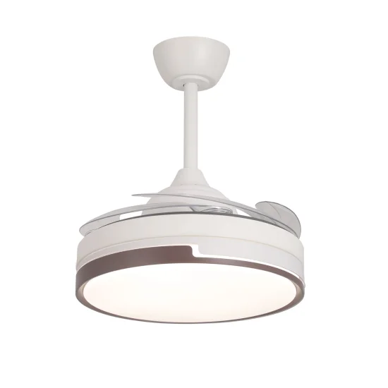 VENTILADOR DE TETO LED 38W REGULÁVEL COM 4 PÁS RETRÁTEIS SKYLER 2